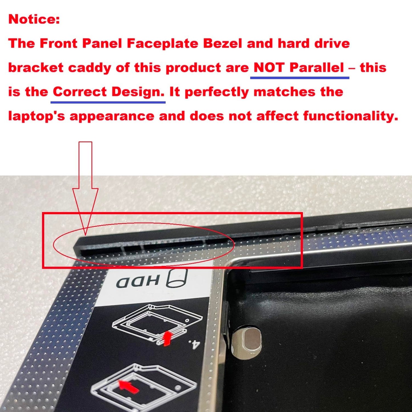 2nd HDD SSD Hard Drive Optical Bay Caddy Frame Tray Bracket for Lenovo Thinkpad R400 T420i T430i T510i T520i T530i R500 W700 W700ds W701 W701ds