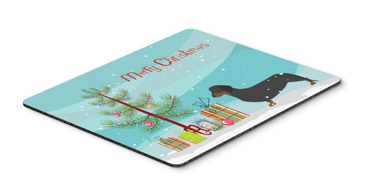 Caroline's Treasures BB2900MP Dachshund Merry Christmas Tree Mouse Pad, Hot Pad or Trivet for Home Office Gaming Working Computers Laptop Mouse