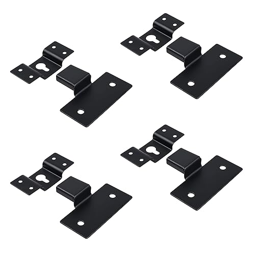 Bluecell Universal Metallic Wall Mount Iron Hook Hanger Plate Connector for Surround Sound Box Audio Speaker