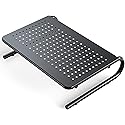HUANUO Monitor Riser for Desk, Desk Organizer,Laptop Shelf w/Vented for Screen, Computer Stand for PC, Printer, for Home & Office
