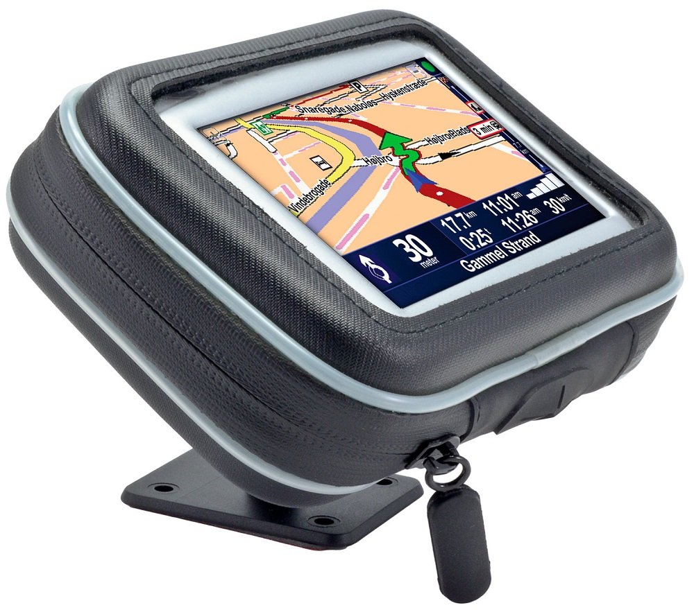 Arkon GPS Adhesive Motorcycle Mount with Water Resistant Holder for 4.3 inch Screen Size GPS