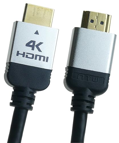 NTW PURE PLUS 4K HDMI Cable 3FT High Speed HDMI 2.0 Cable, 4K HDR, 3D, 2160P, 1080P, Ethernet - HDMI Cord, Audio Return(ARC) Compatible PS5, PS4/3