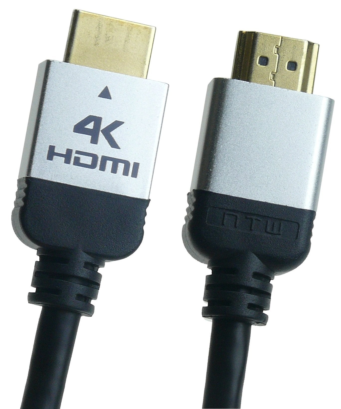 NTW PURE PLUS 4K HDMI Cable 3FT High Speed HDMI 2.0 Cable, 4K HDR, 3D, 2160P, 1080P, Ethernet - HDMI Cord, Audio Return(ARC) Compatible PS5, PS4/3