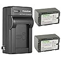 Kastar 2-Pack CGR-D16 Battery and AC Wall Charger Replacement for Panasonic PV-GS12, PV-GS13, PV-GS14, PV-GS15, PV-GS16, PV-BP8, PV-D401, PV-VM202