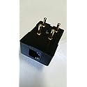 Connect-it 4-Prong to RJ-11 Modular Telephone Jack Plug Adapter Black