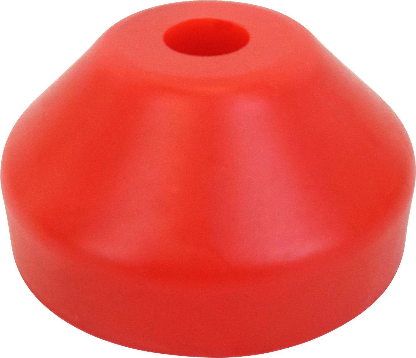 Red Plastic 7" 45rpm Vinyl Record Dome Adapter , Quantity 3 (45 rpm)