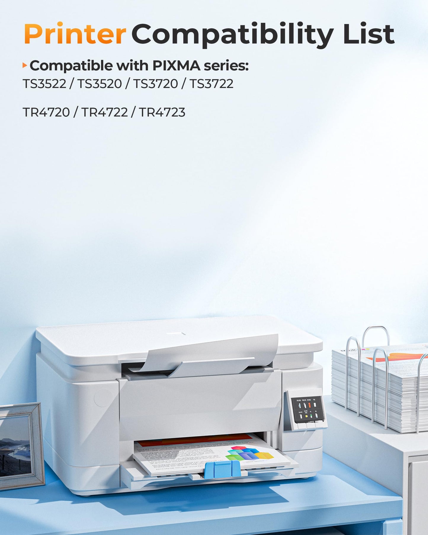PG-275XL CL-276XL Replacement for Canon 275 and 276 Ink Cartridges for Canon Ink 275 and 276 275XL 276XL Combo Pack for PIXMA TR4720 TS3522 TS3500