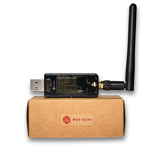 Bee-Sync, Zigbee 3.0 USB Dongle Plus Gateway, Universal Zigbee USB Gateway with Antenna for Home Assistant, Smart Home, Open HAB etc, Wireless Zigbee