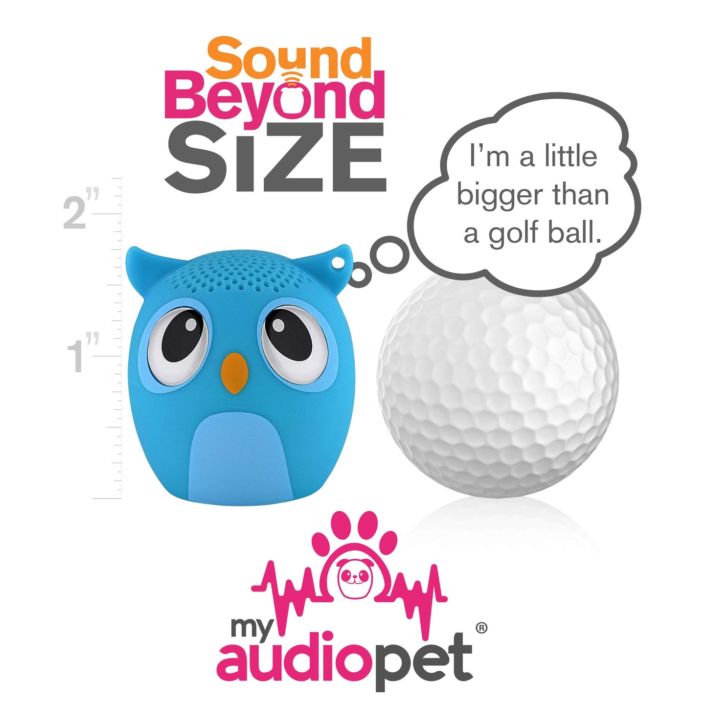 My Audio Pet Mini Bluetooth Animal Wireless Speaker for Kids of All Ages - True Wireless Stereo - Pair with Another TWS Pet for Powerful Rich