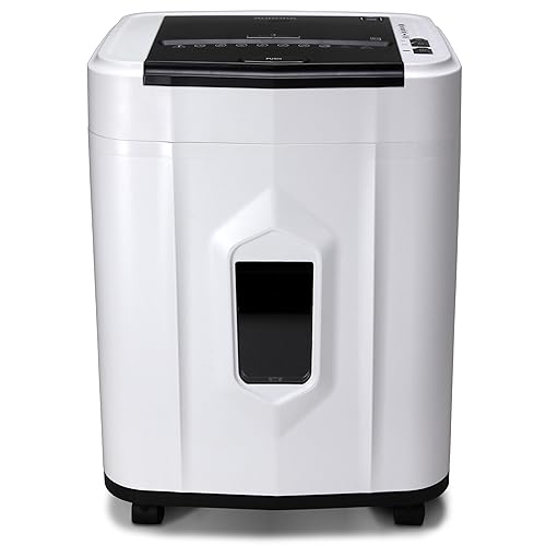 Aurora Professional Grade 120-Sheet Auto Feed Micro-Cut Paper and Credit Card Shredder with 5 Gallon Pullout Basket / 30 Minutes/Security Level P-4