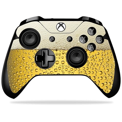 MightySkins Skin Compatible with Microsoft Xbox One X Controller - Beer Buzz | Protective, Durable, and Unique Vinyl Decal wrap Cover | Easy to Apply