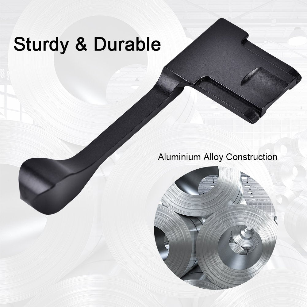 Serounder Black Camera Thumb Grip,Aluminum Alloy Thumb Up Hand Grip for X100F/X100T/X70/X30/X-A3/X-/X-/X-Pro2/X-Pro1/X-M1Camera(Black)