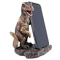 Needzo Resin Dinosaur Cell Phone Stand, Desk Holder Cradle, Office Decoration, 5 x 3.75 x 7 Inches