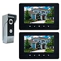 AMOCAM Video Intercom System, 7 Inches Video Doorbell Door Phone System, Wired Video Door Phone HD Camera Kits Dual-Way Intercom for Villa House