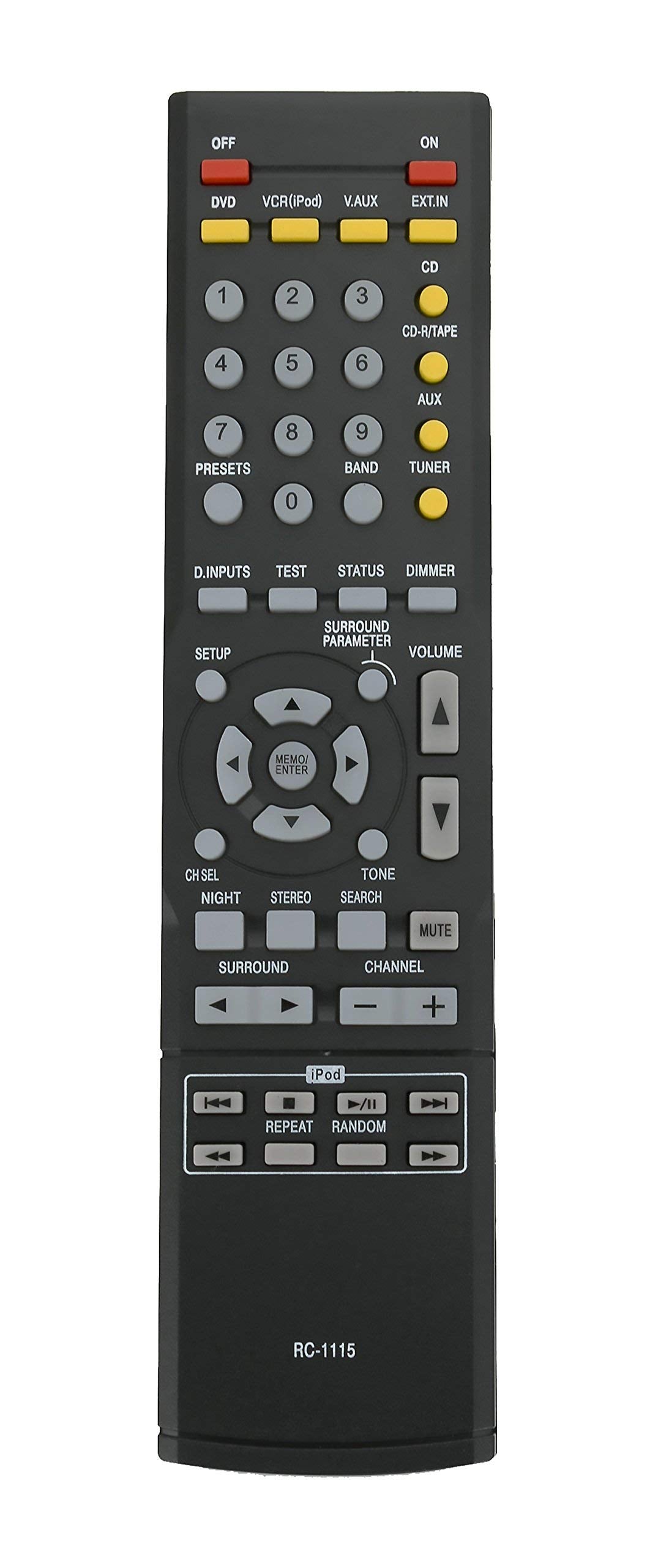 New RC-1115 Replace Remote fit for DENON AVR-390 AV Surround Receiver, Compatible with AVR-2807 AVR-2808 AVR-2809 AVR-1610 AVR-1705 AVR-1804 AVR-2105