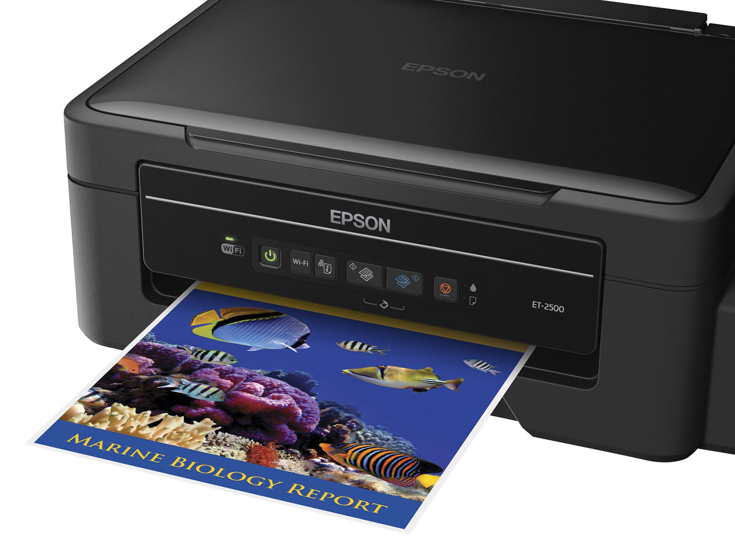 Epson Expression ET-2500 EcoTank Wireless Color All-in-One Supertank Printer with Scanner, Wi-Fi, Tablet and Smartphone (iPad, iPhone, Android)