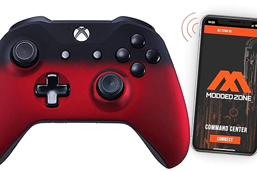 MODDEDZONE Custom MODDED Wireless Controller for Xbox One S/X and PC - With Unique Smart Mods - Best For First Person Shooter Games - Handcrafted by