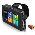 EVERSECU 5 in 1 CCTV Tester Support Up to 4K IP Camera & 720P/1080P/3mp/4mp/5 Megapixel AHD, TVI, CVI & CVBS Analog Camera, 4" Touch Screen Security