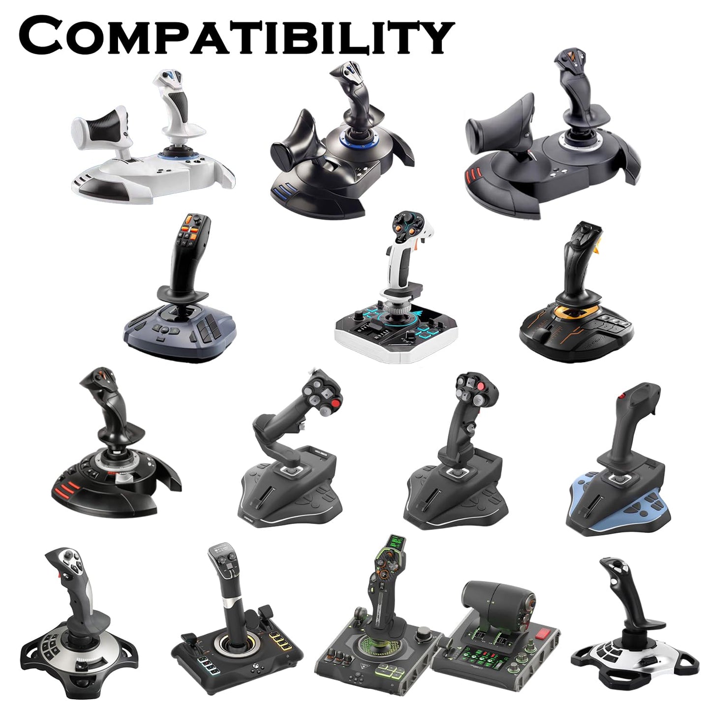 Flight Sim Game Joystick Desk Mount,Hotas Mount - Compatible with Thrustmaster T. Flight Hotas One/4/X,Sol-R2/Sol-R1,SimTask Farmstick,WINWING URSA