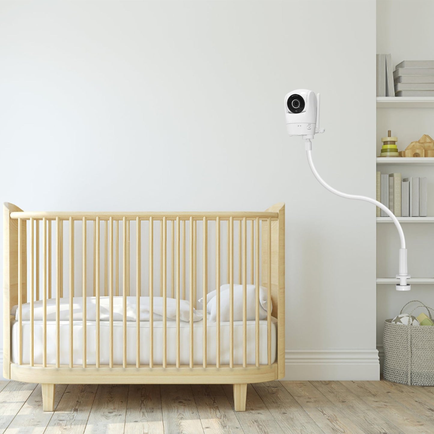 Upgraded Stronger Baby Monitor Mount for VTech VM901, New VM901, VM928HD, VM919HD, VM5463 Cameras, 31.5” Flexible Holder Stand for Crib, Shelves, or