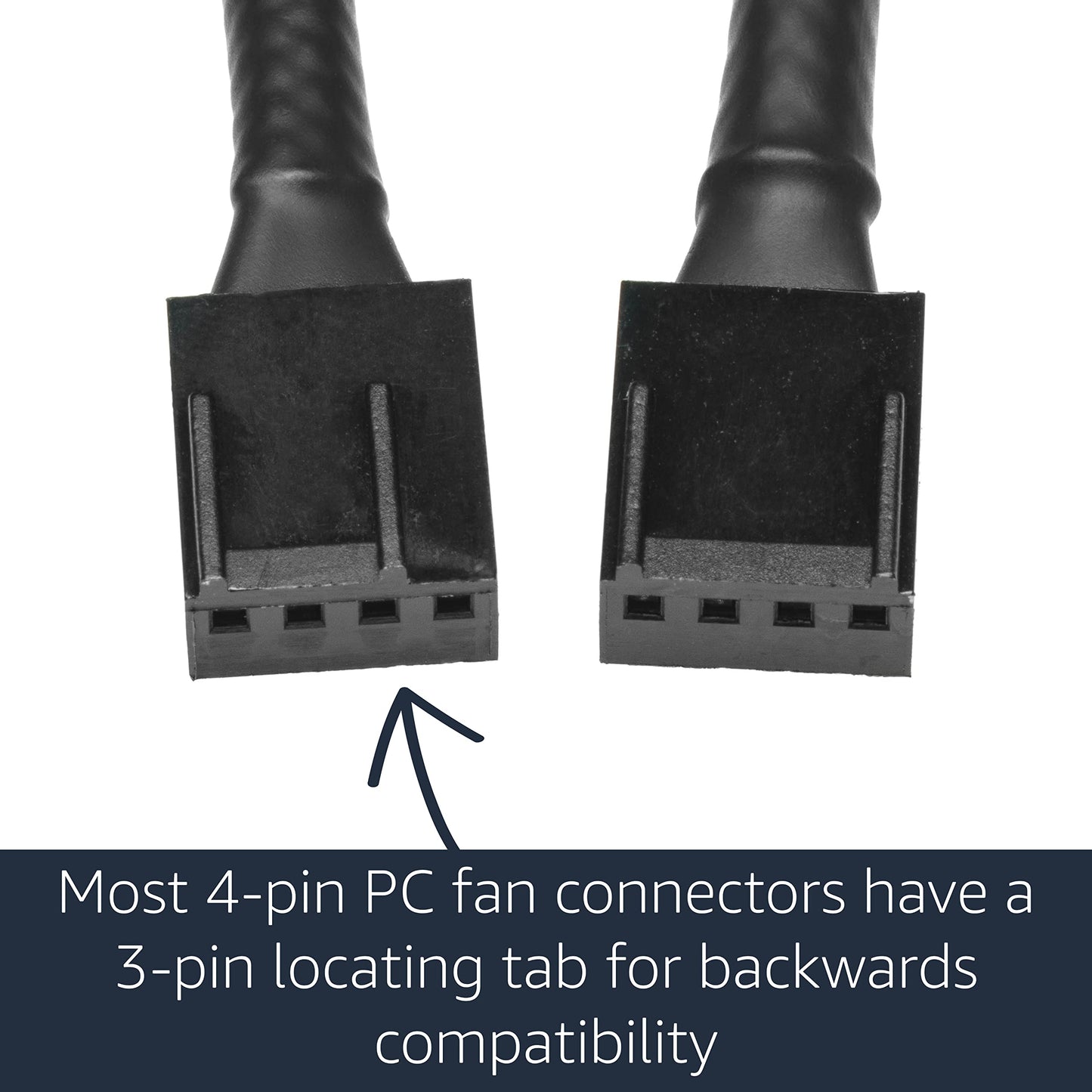 CRJ Enterprise Full 4-Pin PWM PC Fan Adapter Cable for Server and Workstation Motherboards (1-Pack)