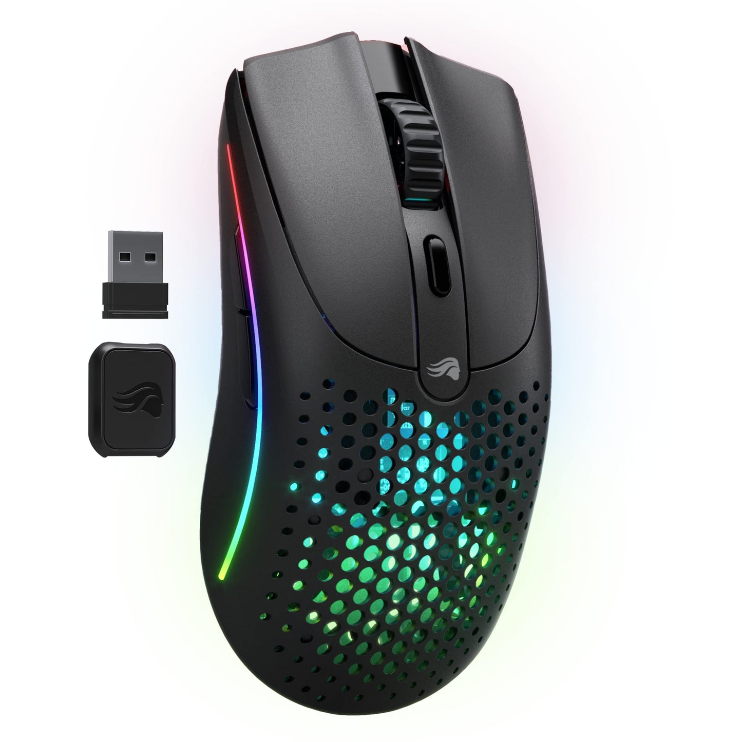 Glorious Gaming Model O 2 Wireless Gaming Mouse - Hybrid 2.4GHz & Bluetooth Wireless, 68g Superlight, Long Battery Life, 26k BAMF 2.0 Sensor, RGB