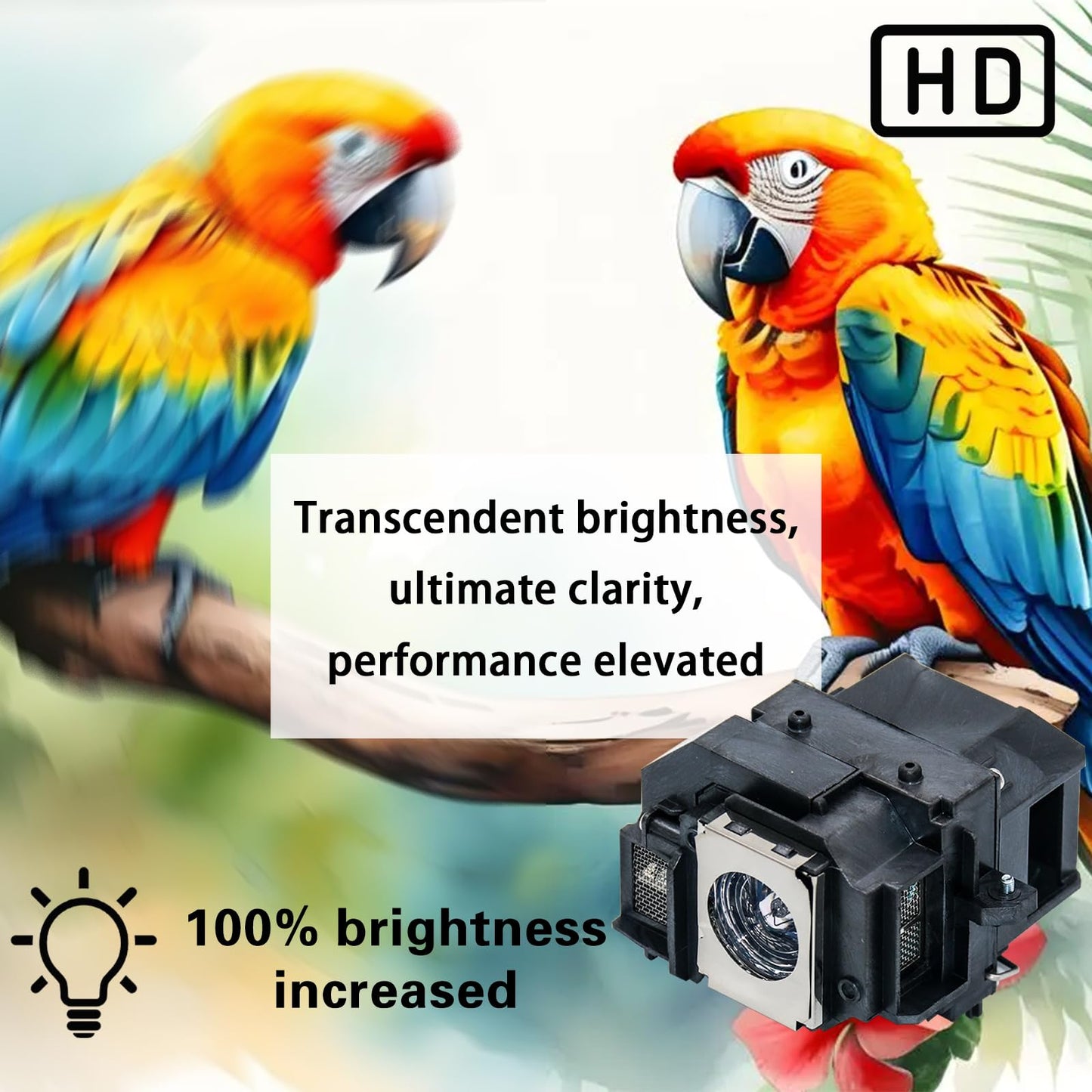 SRZOBYU V13H010L54 Replacement Projector Lamp Bulb for Epson ELPLP54 ELPLP58 PowerLite Home Cinema 705HD EX31 H328B H331A EX5200 EX7200 EX3200 EB-S9