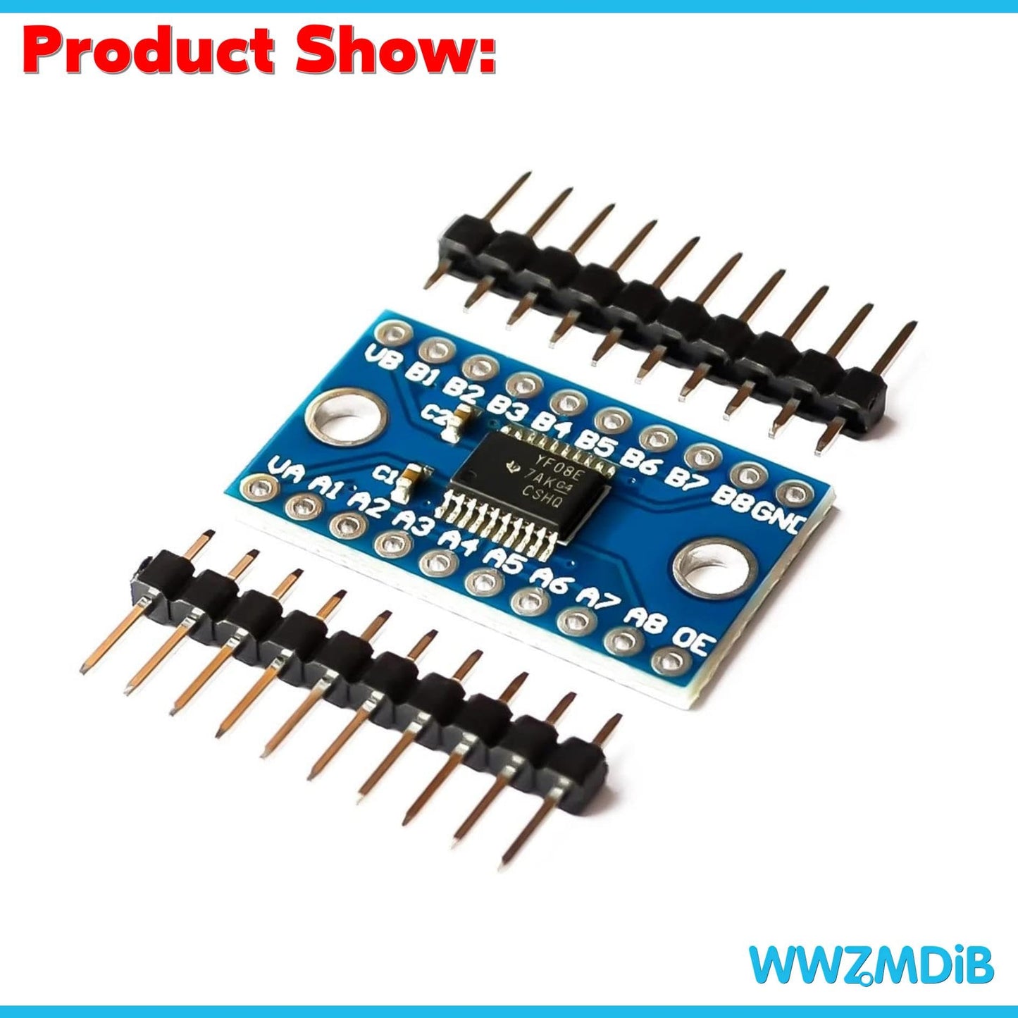 WWZMDiB TXS0108E Logic Level Shifter 3.3v 5v High Speed Full Duplex 8 Channel (6Pcs)