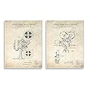 Stupell Industries Vintage Movie Camera Cinema Projector Patent Diagram, Design by Karl Hronek