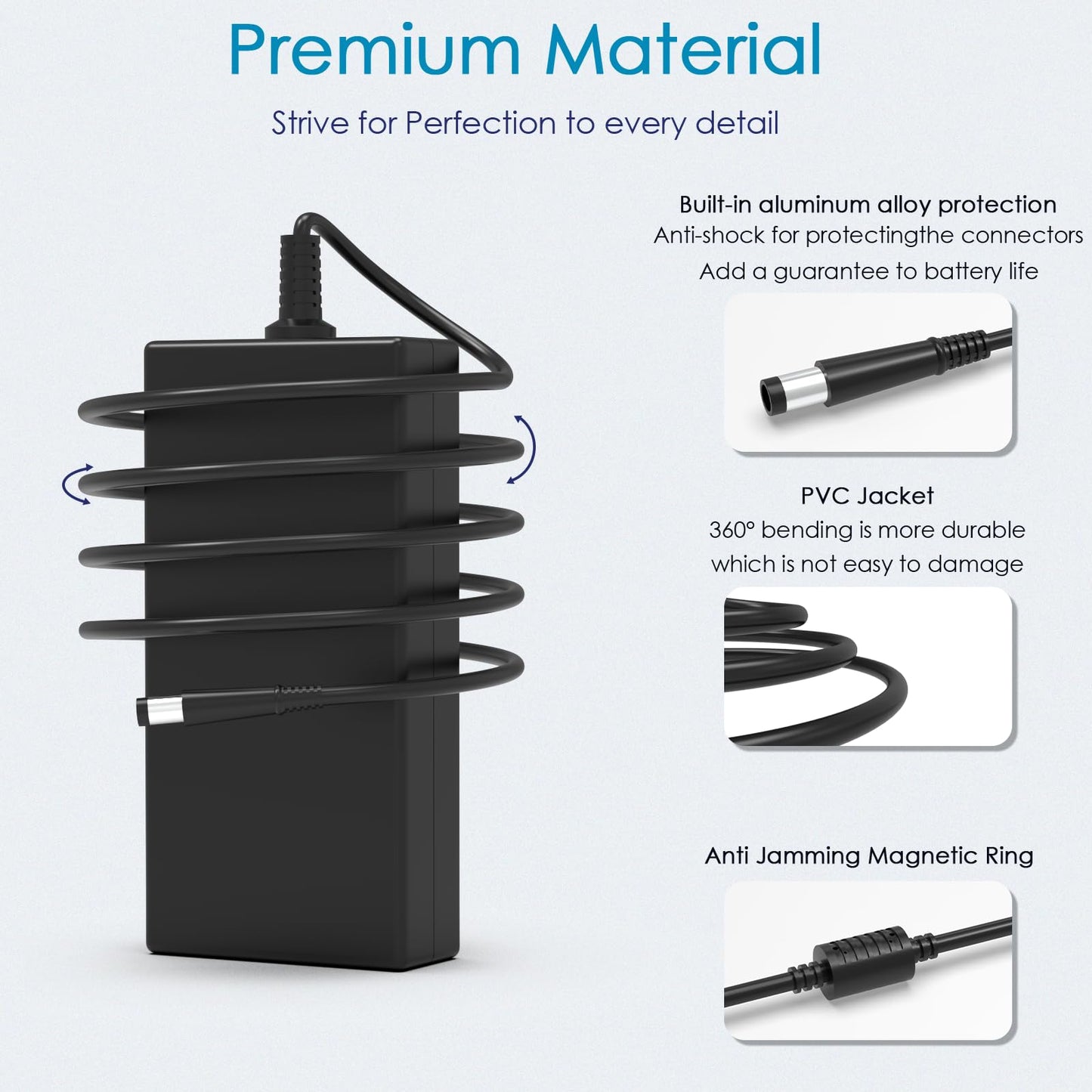 GVKRLXZ 180W AC Adapter Compatible with Dell Dock WD19 WD19S WD19TBS WD22TB4 Docking Station D6000 D6000S Dock WD15 TB15 TB16 TB18DC K16A,Compatible…