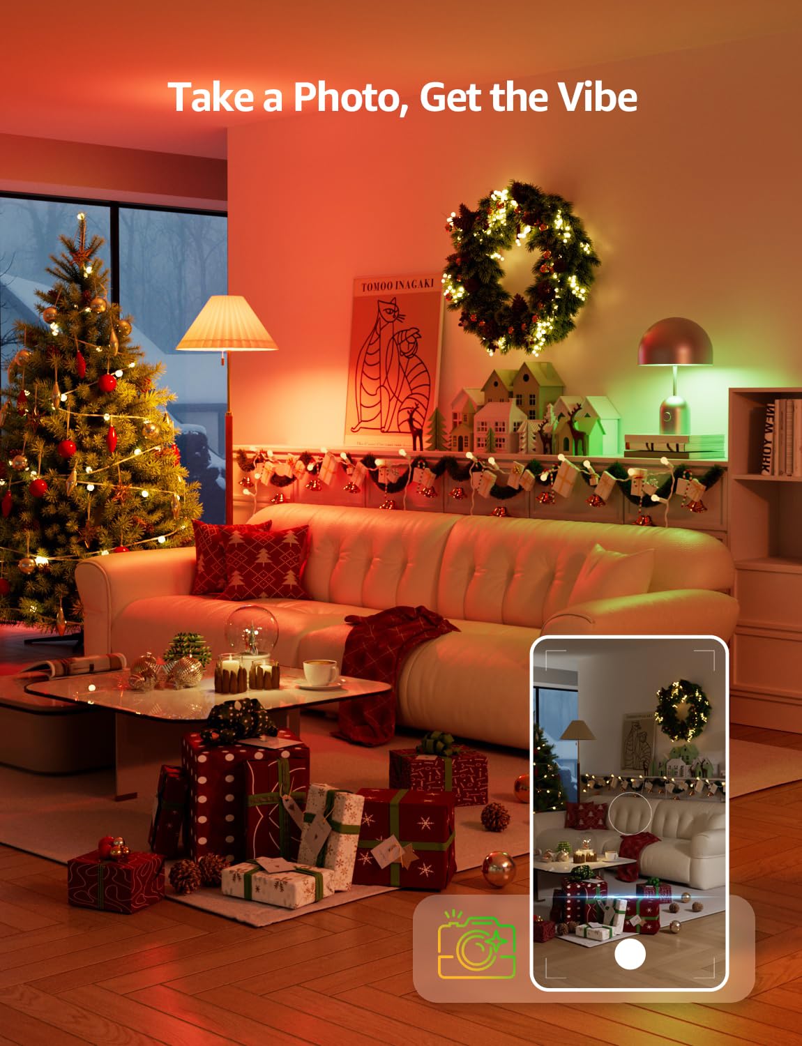 Lepro BR2 AI LED Smart Bulbs - AI Generated Lighting, LightGPM 4 with LLM, LightBeats Music Sync, Voice Control Via App, RGBWW Colors, Compatible