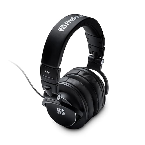 PreSonus HD9 Professional Monitoring Headphones - High-Power Handling, Closed-Back, Circumaural Acoustic Design Studio Recording Headphones…
