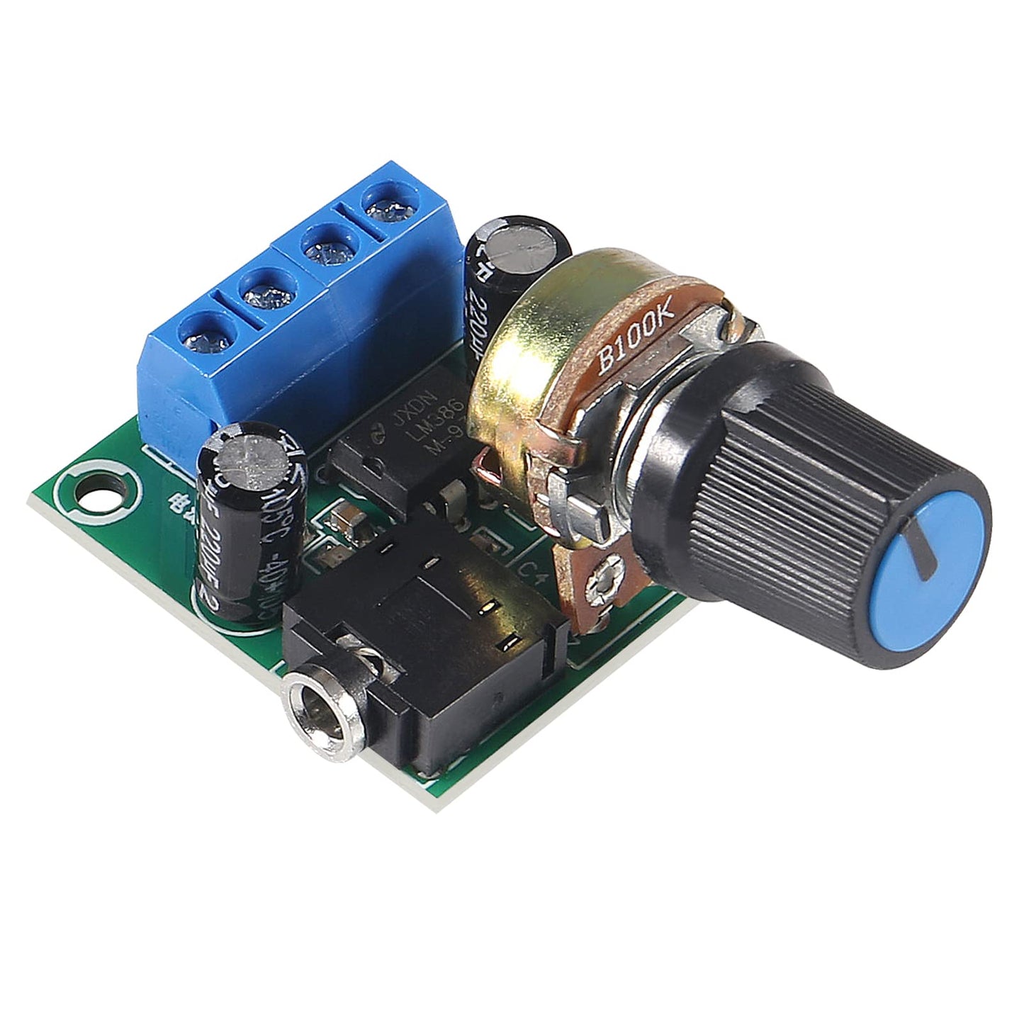 DWEII 4Pcs LM386 10W Mini Power Amplifier Board Audio Amplifier Module DC 3-12V Volume Adjustable Control