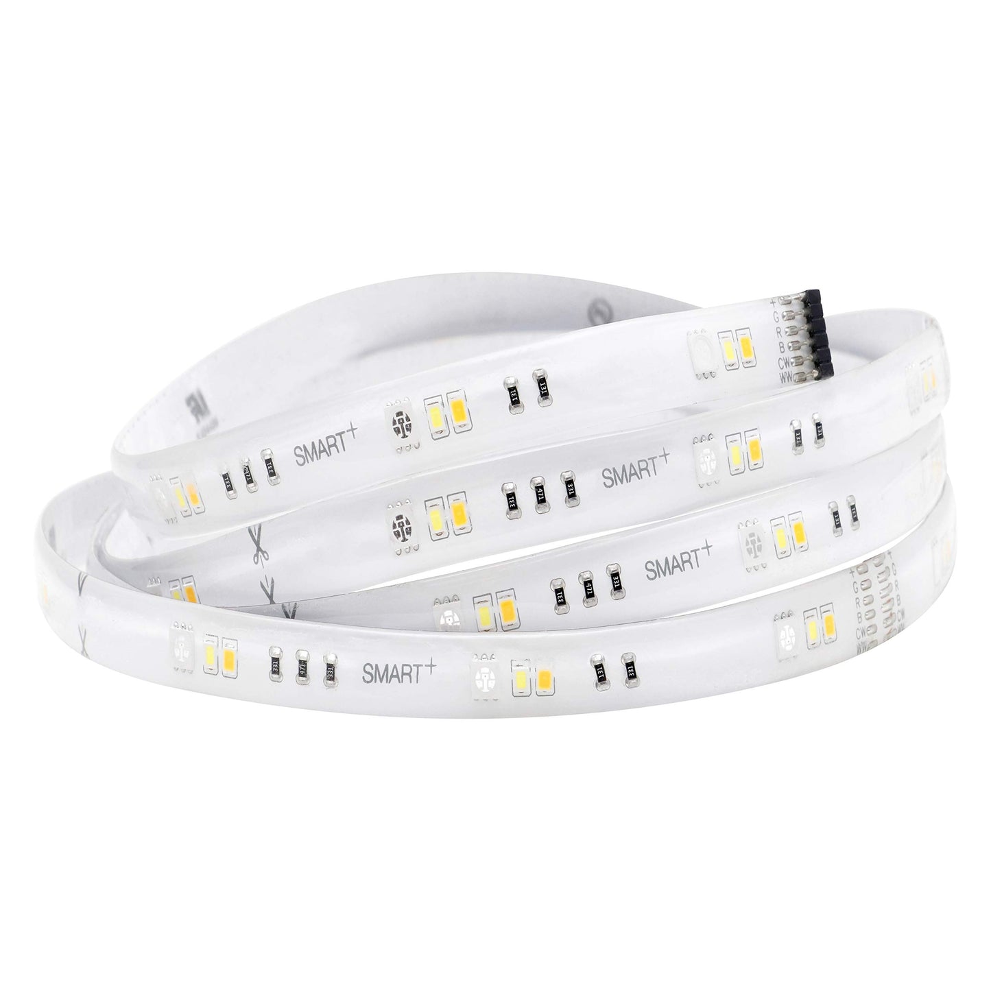 SYLVANIA Wifi LED Smart Strip Light Expansion Kit, 6.5ft, Indoor, Full Color & Adjustable White, Compatible with Alexa and Google Home Only - 1 Pack