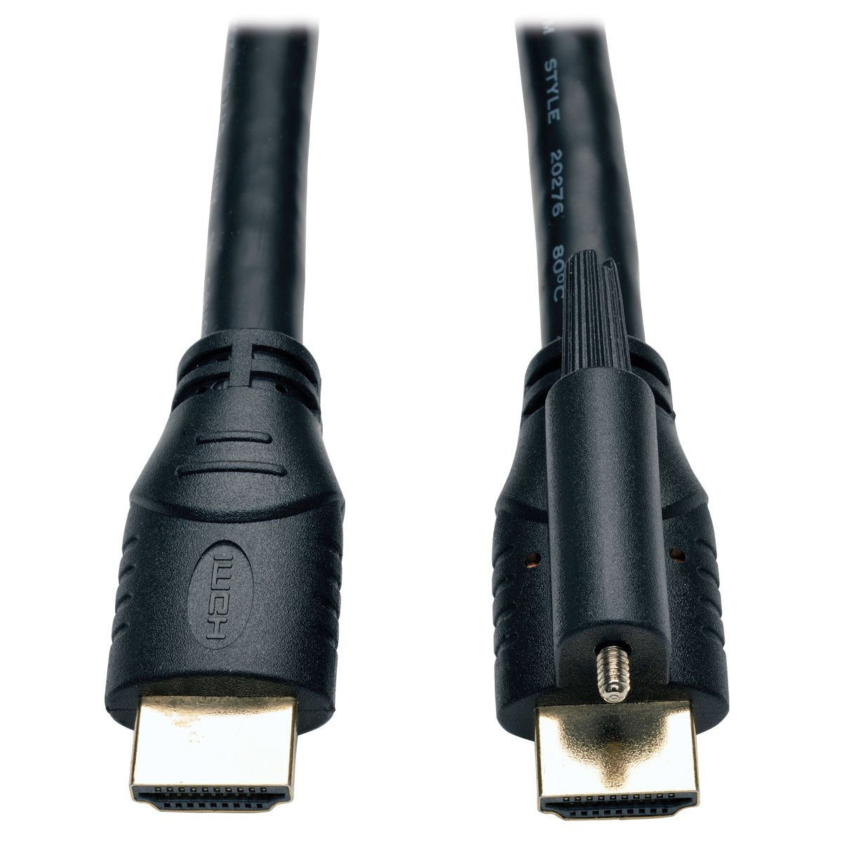 Tripp Lite Eaton Series 4K HDMI Cable 6 ft with Locking Connector to Prevent Disconnections, 4K@30Hz or 1080p@60Hz, Gold Contacts, Compatible