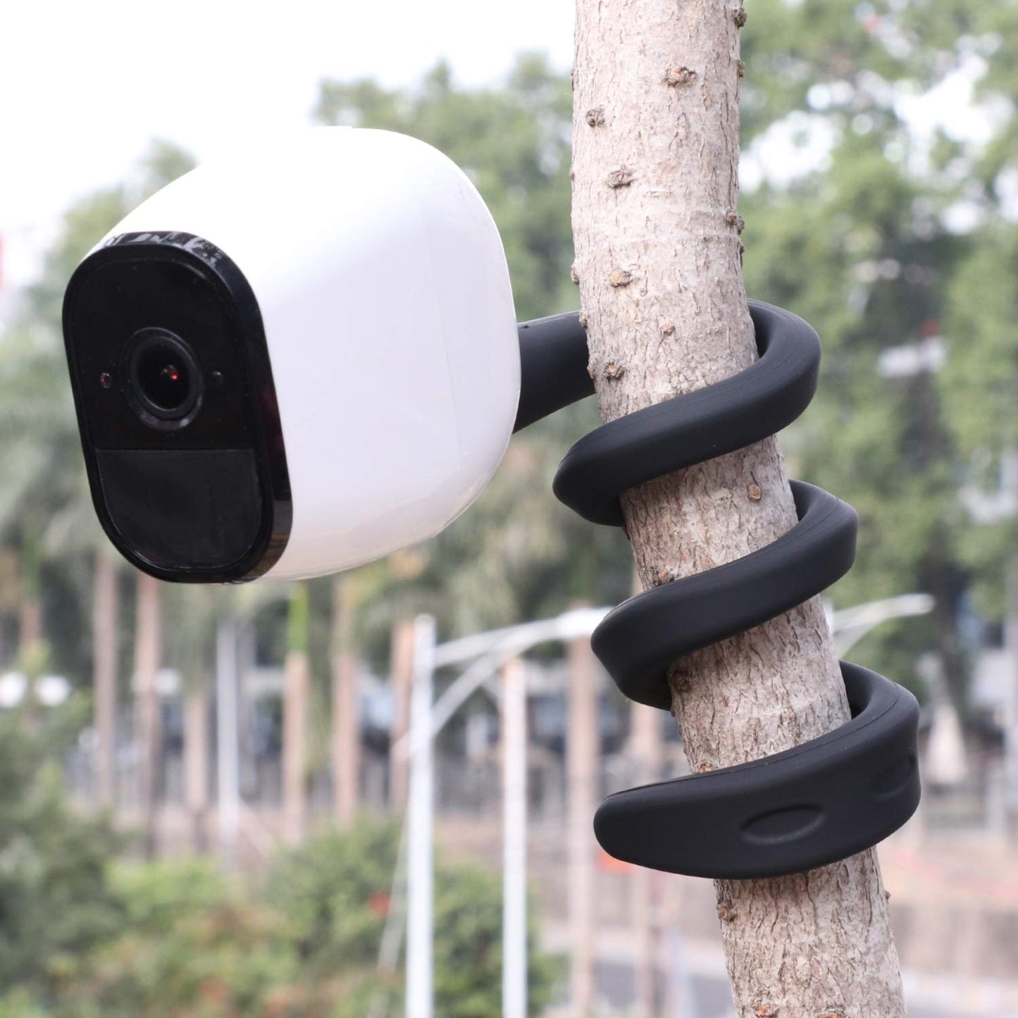 Uogw 2 Pack Flexible Twist Mount - Compatible with Arlo Pro & Ultra, Attach Camera Without Tools - Black