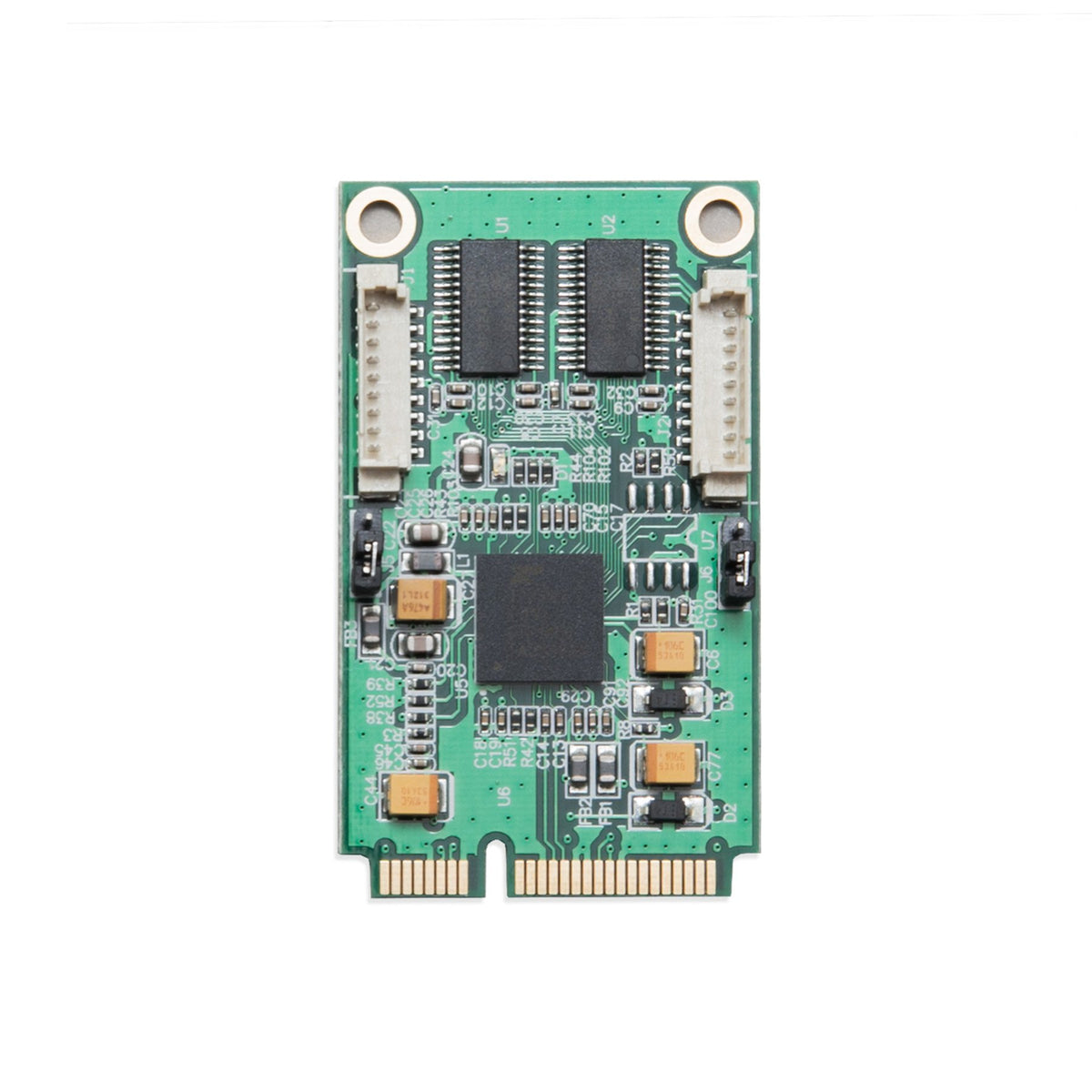 IO Crest SI-MPE15046 2 Port Serial DB9 Mini PCIe Expansion Card RS-232 6650 UART XR17V352