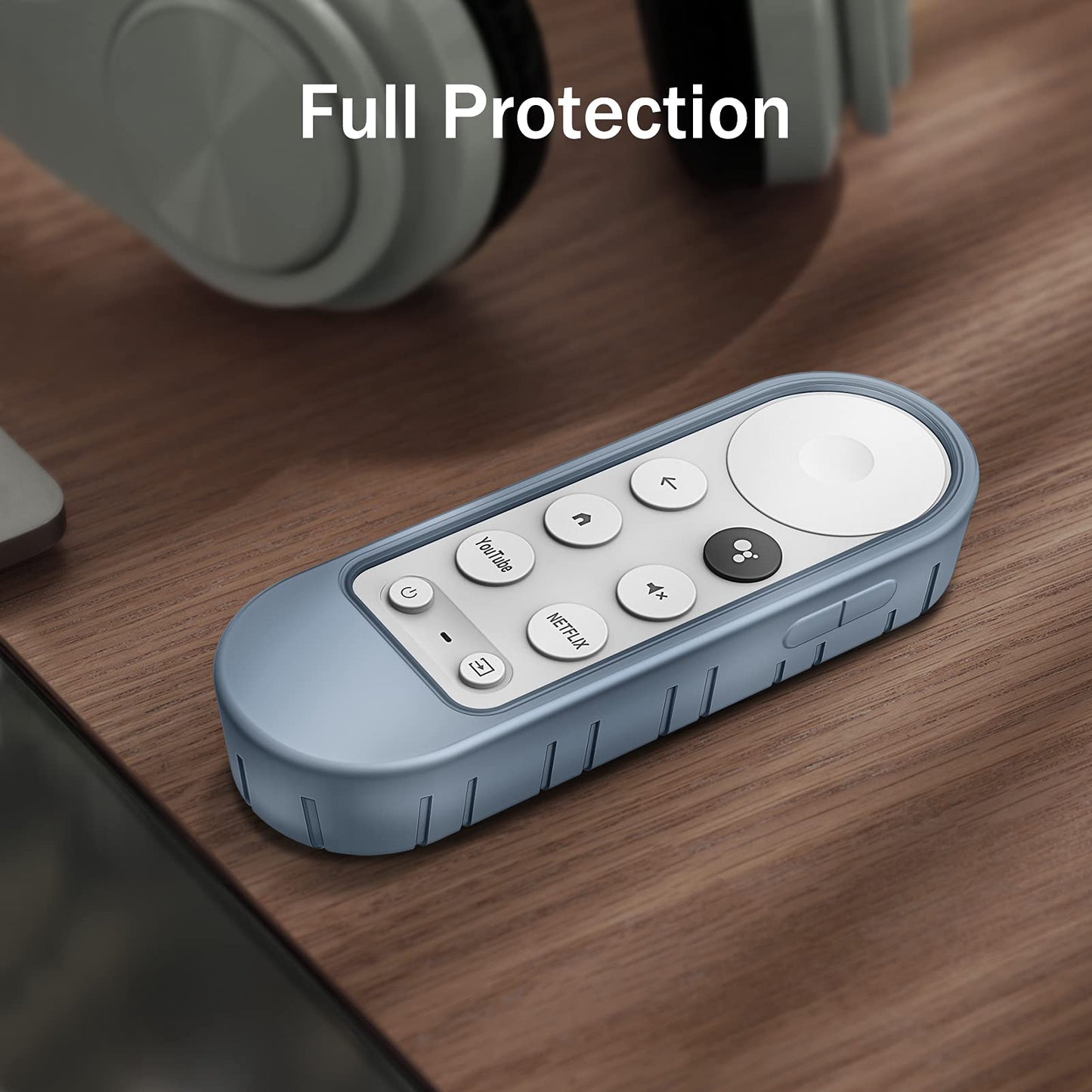 Fintie Protective Case for Chromecast with Google TV HD 2022 / 4K 2020 Voice Remote - CaseBot Lightweight (Anti-Slip) Shockproof Silicone Cover