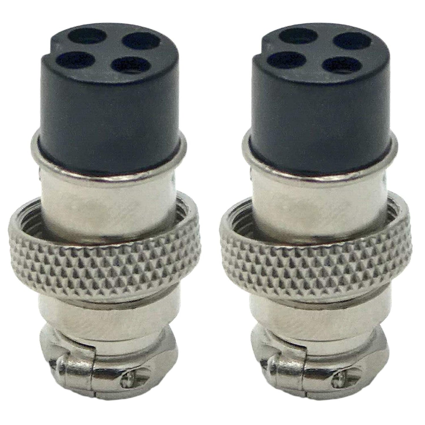 Xiaoyztan 3 Pairs 4-Pin Microphone Male & Female Plugs CB Mic Extension Cable Connectors for CB Radio PC
