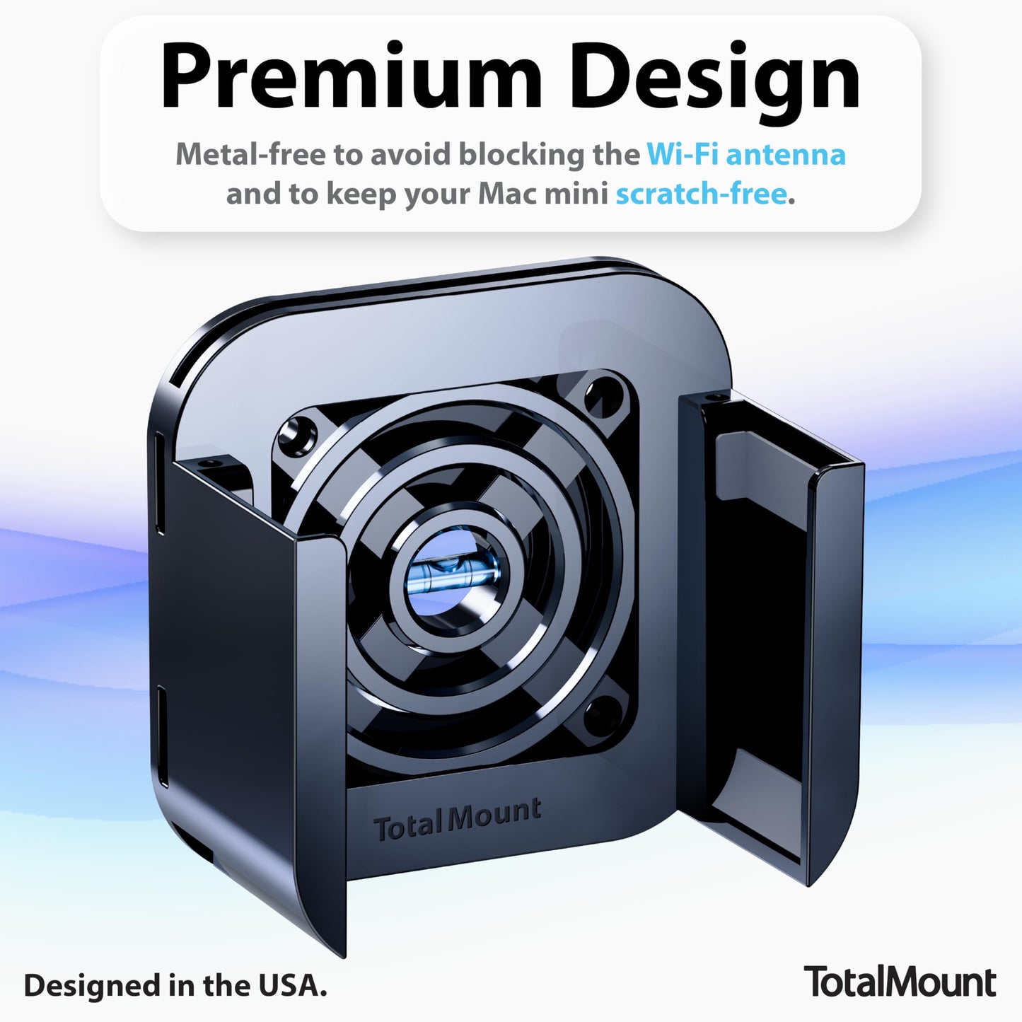 TotalMount for Mac mini (Mount to a Wall, Monitor, or Desk) - Includes Cooling Airflow Vents (Professional)
