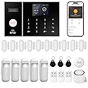 XUK Home Security System, Smart Home Alarm System with Door & PIR Motion Sensor, Compatible with Alexa/Google Home, Easy Installation Home Security