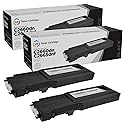 LD Products Compatible Toner Cartridge Replacement for Dell 593-BBBU Extra High Yield (Black, 2-Pack Set) for use in Dell Color Laser C2660dn & Color
