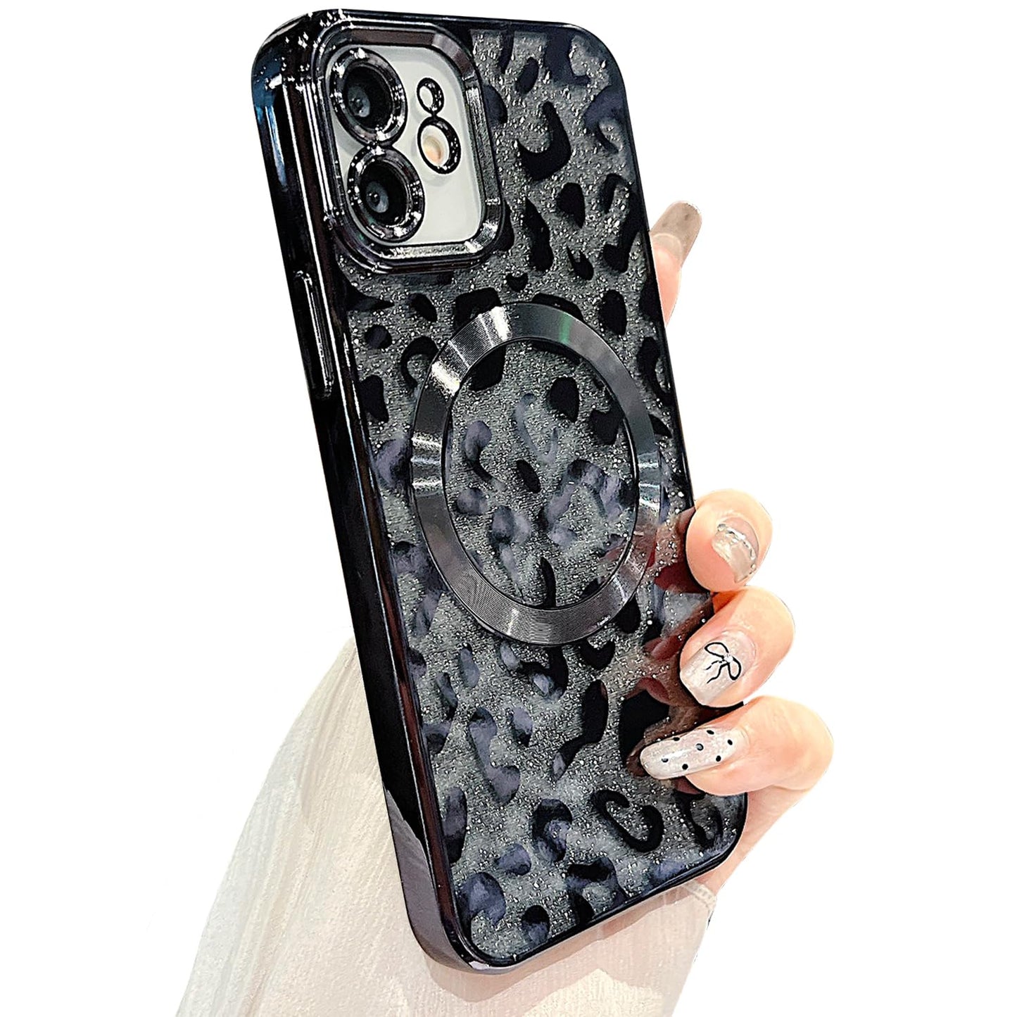 ZONRW for iPhone 11 Pro Max Case Magnetic,Leopard Cheetah Pattern, Purple