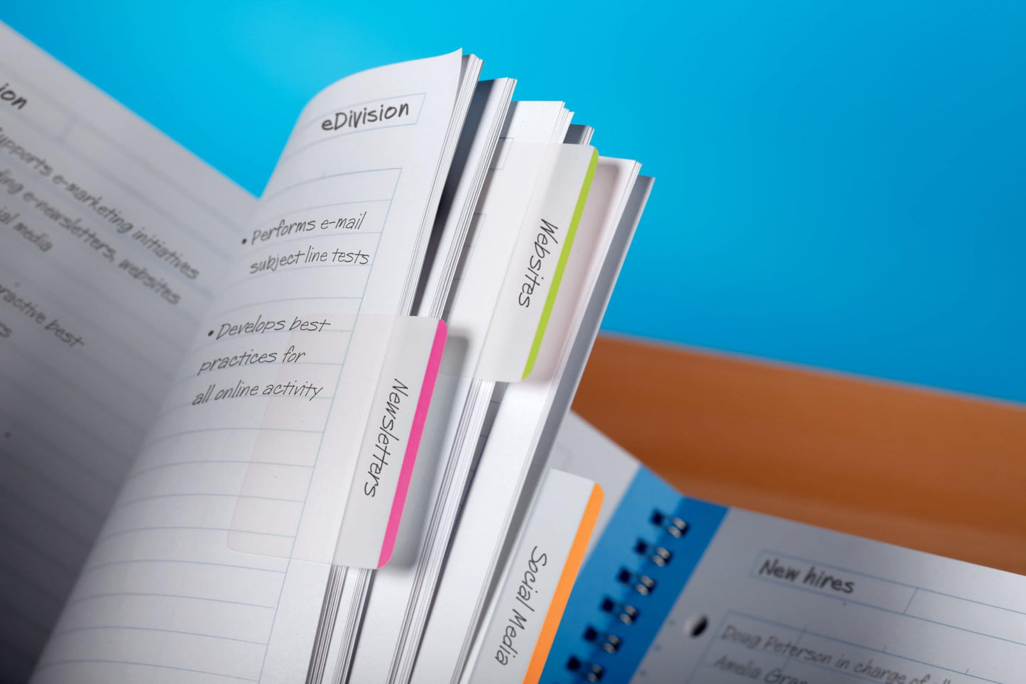 Post-it Tabs, 1 in Solid, Aqua, Yellow, Pink, Red, Green, Orange, 6/Color, 36/Dispenser (686-ALOPRYT)