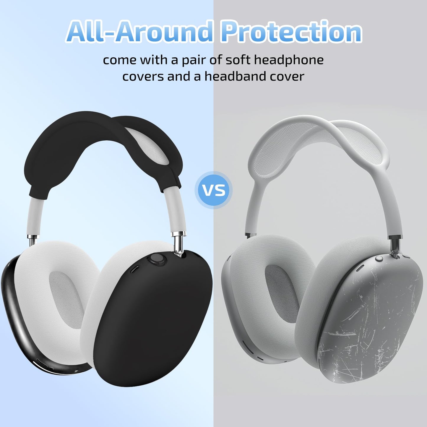 Micscrew AirPod Max Case with Sleep and Charging Support, AirPods Max Accessory Compatible with Apple AirPods Max Wireless Over-Ear Headphones, Travel