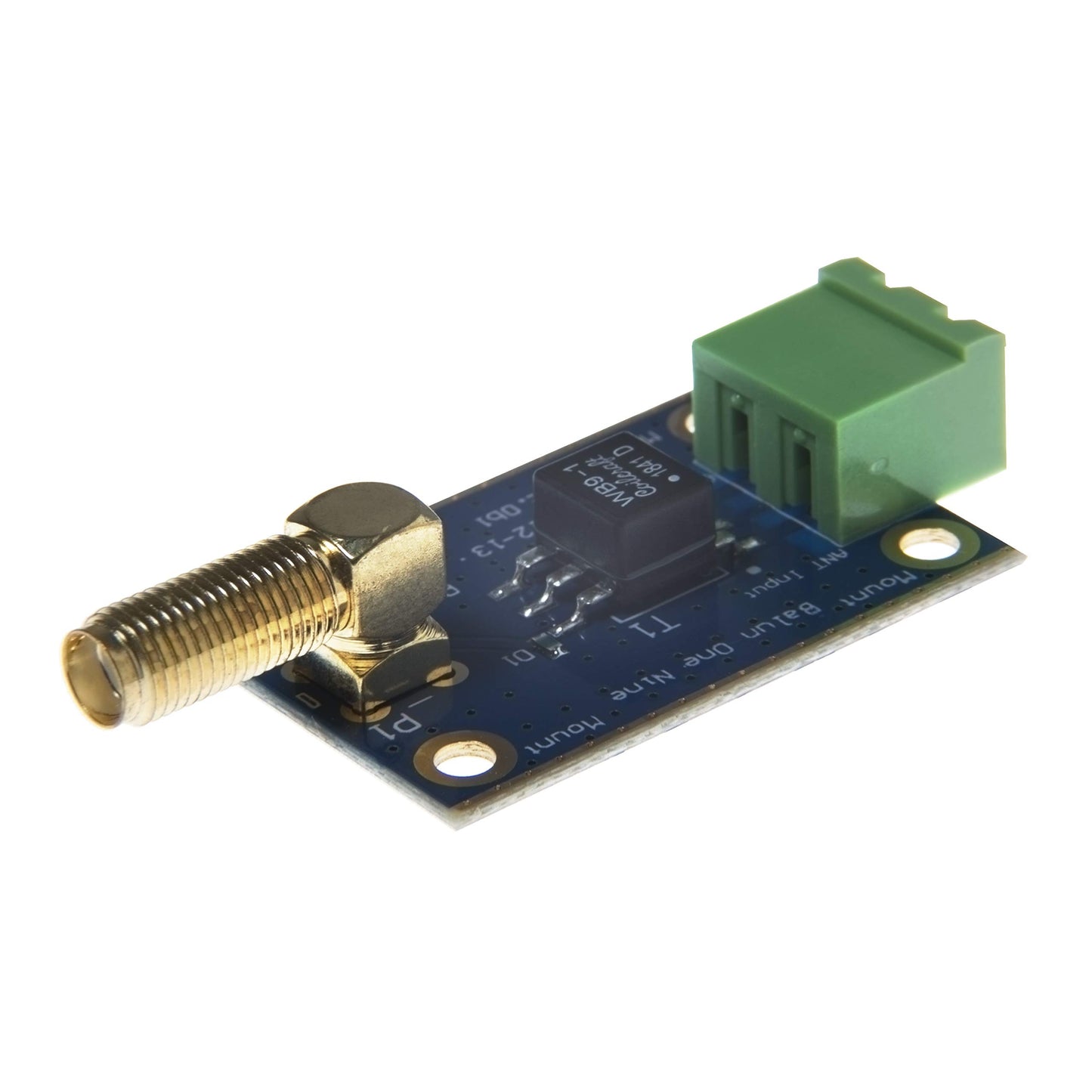 Balun One Nine v2 Barebones - Small Low-Cost 9:1 (1:9) HF Antenna Balun and Unun with Antenna Input Protection for Shortwave. Great for Software