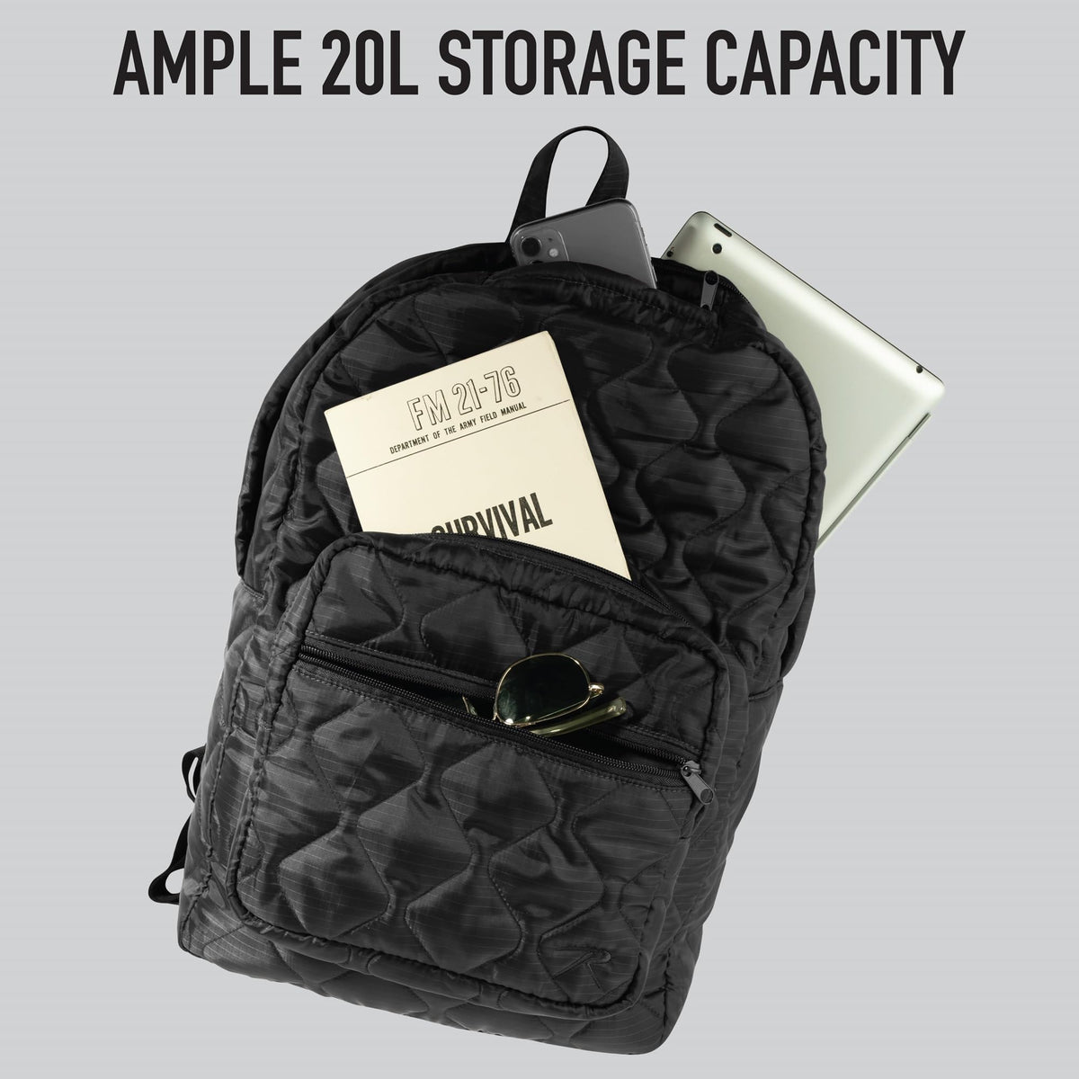 Rothco Lightweight Woobie Backpack (Black)