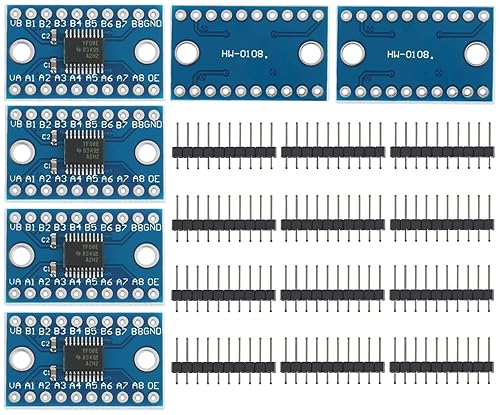 WWZMDiB TXS0108E Logic Level Shifter 3.3v 5v High Speed Full Duplex 8 Channel (6Pcs)