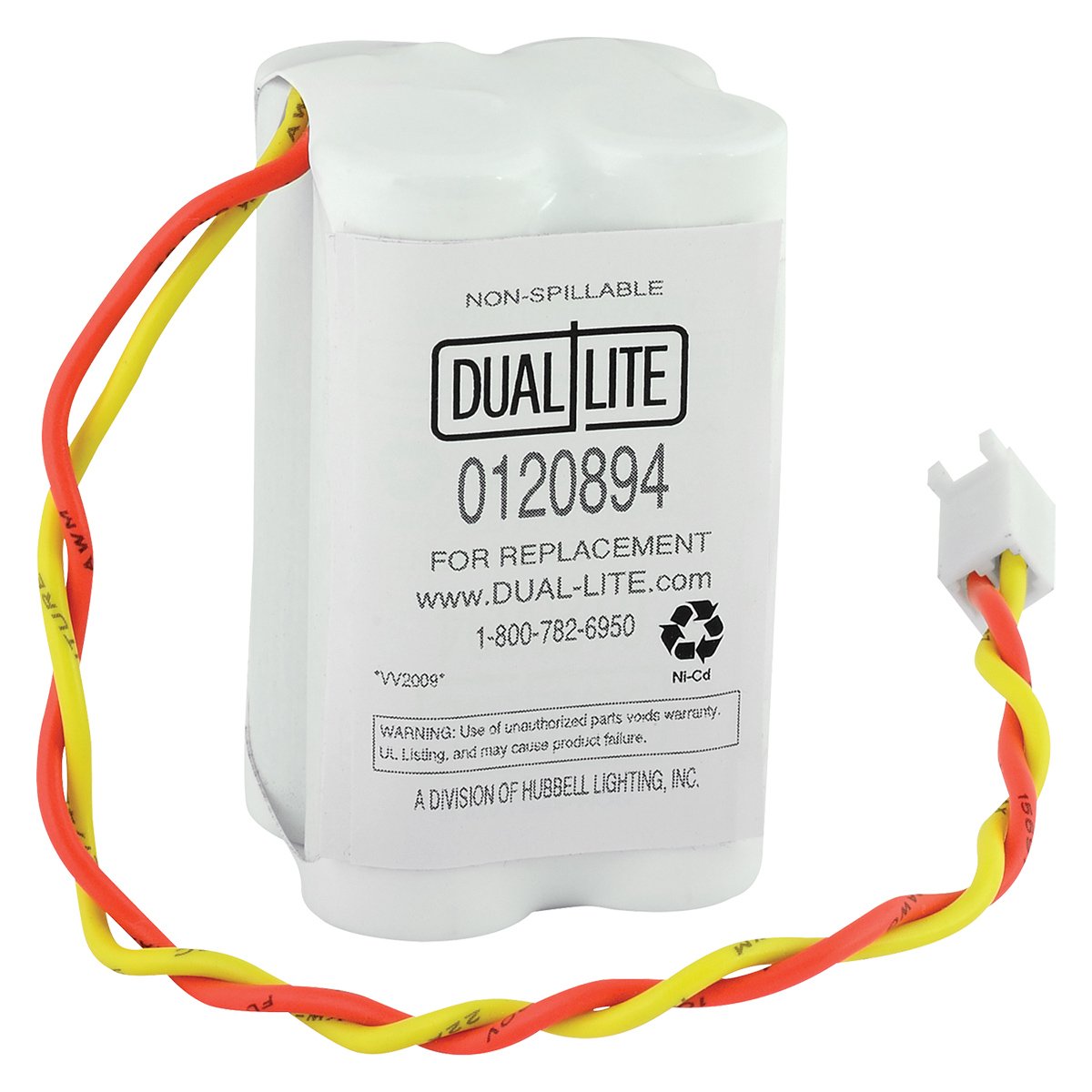Dual-Lite 0120894 4.8-volt 4 AA Type Cells New Nickel Cadmium Battery