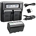Kastar 1 Pack Battery and LCD Dual Fast Charger for Leica 724117 733269 733270 T733270 772806 Leica GEB221 Leica ATX900 ATX1200 ATX1230 CS10 CS15 GS20